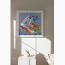 Κοπέλα με λύρα στη θάλασσα