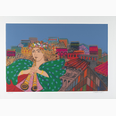 Woman with double flute
