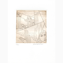 Χαλκογραφία Καραβούζης Σαράντης 9x10