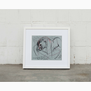 Λιθογραφία επιχρωματισμένη Μαντζαβίνος Τάσος 20x25