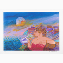 Woman with moon