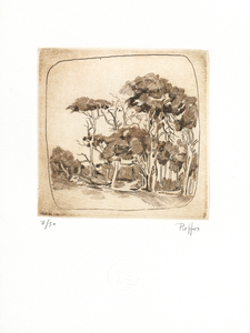 Χαλκογραφία Ράμμος Κωνσταντίνος 9x10