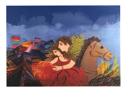 Couple on horse