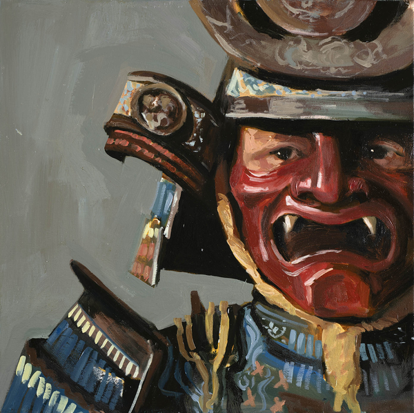 Λάδι σε καμβά "Samurai II" 40x40 Enea Guzja