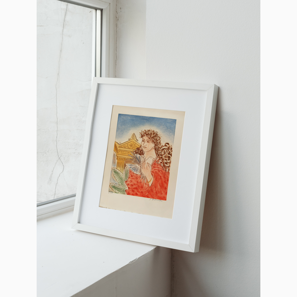 Κοπέλα με περιστέρι