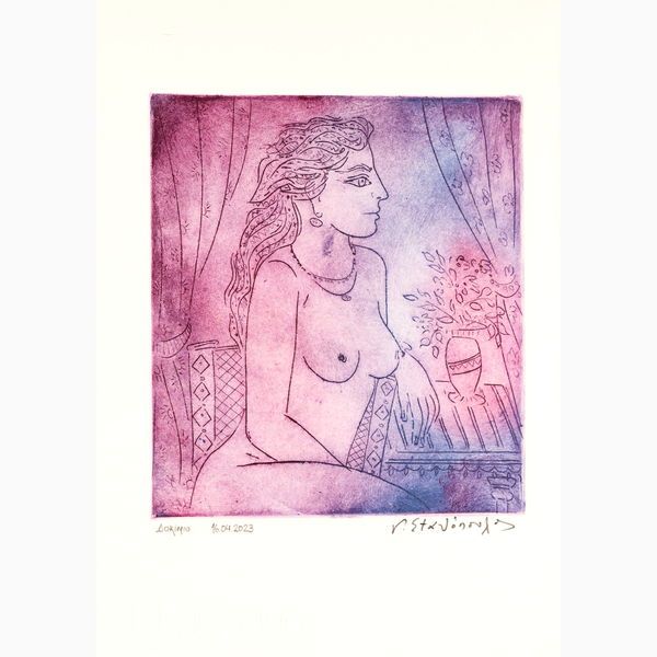 "Seated woman"