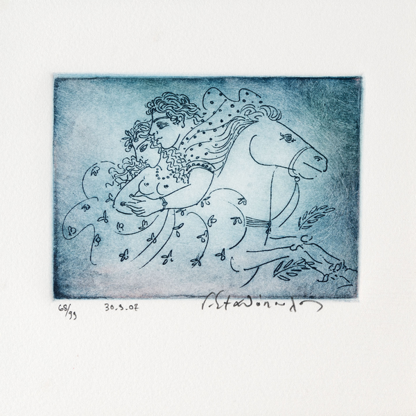 "Ζευγάρι σε άλογο"