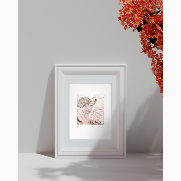 Χαλκογραφία Δεβετζής Αντρέας  9x10