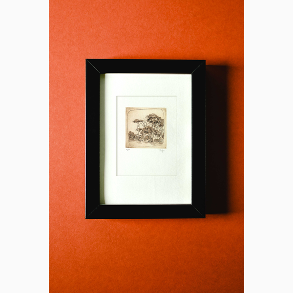 Χαλκογραφία Ράμμος Κωνσταντίνος 9x10