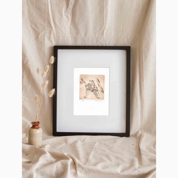 Χαλκογραφία Καράμπελας Ανδρέας 9x10