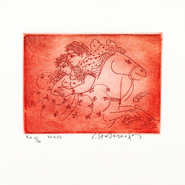 "Ζευγάρι σε άλογο"