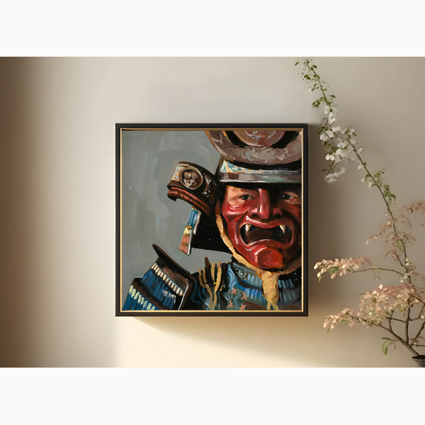 Λάδι σε καμβά "Samurai II" 40x40 Enea Guzja
