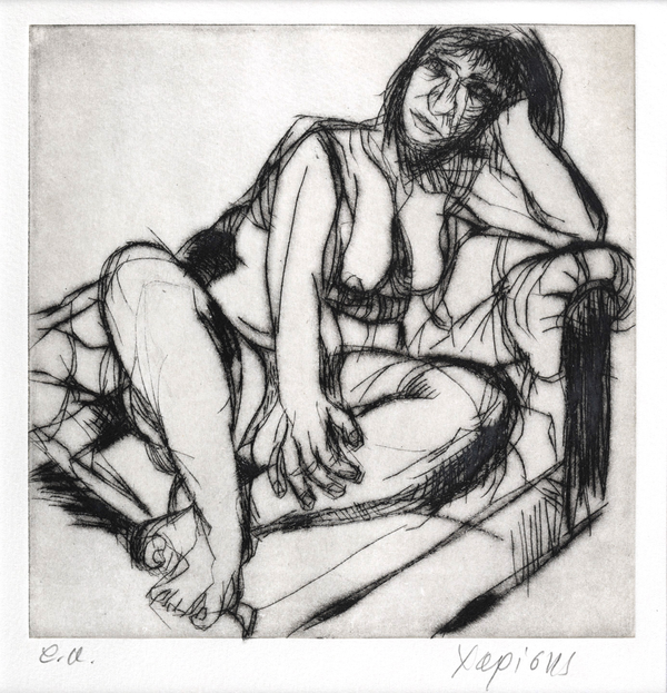 Χαλκογραφία Χαρίσης Ηλίας 22x23