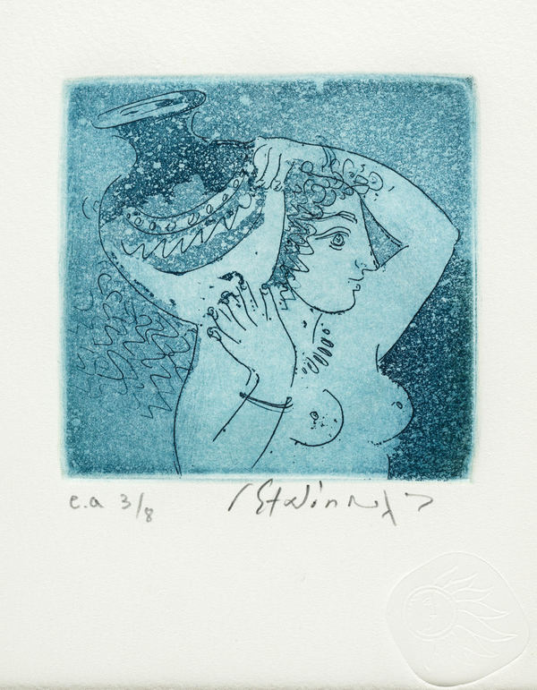 Χαλκογραφία Σταθόπουλος Γιώργος 13x18