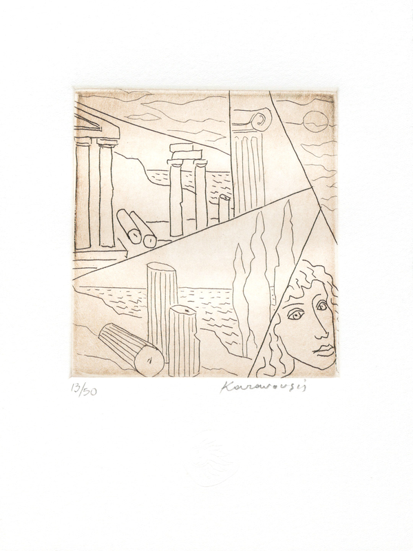 Tzortzinis copper engraving