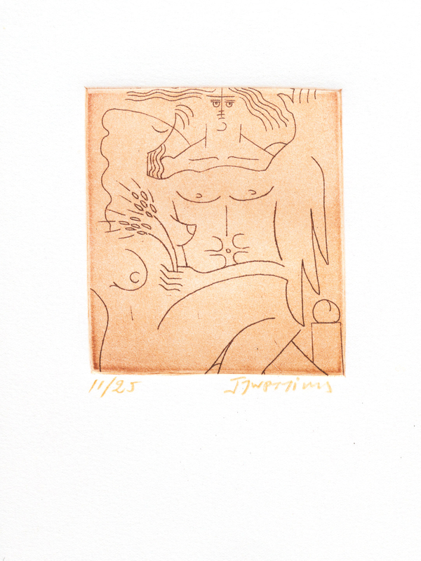 Χαλκογραφία Τζωρτζίνης Πάνος  9x10