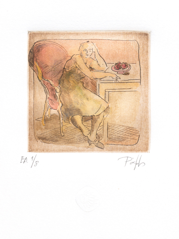 Χαλκογραφία Ράμμος Κωνσταντίνος 9x10