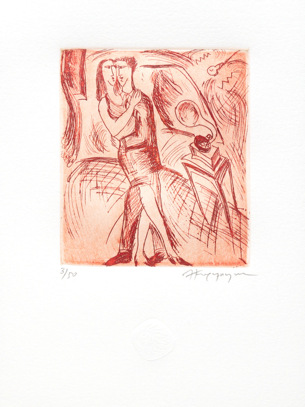 Χαλκογραφία Καράμπελας Ανδρέας 9x10