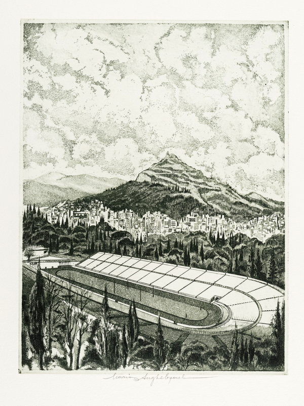 Χαλκογραφία Αγγελόπουλος Μάριος 23x17