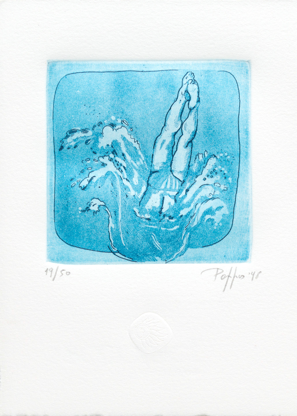 Χαλκογραφία Ράμμος Κωνσταντίνος 9x10