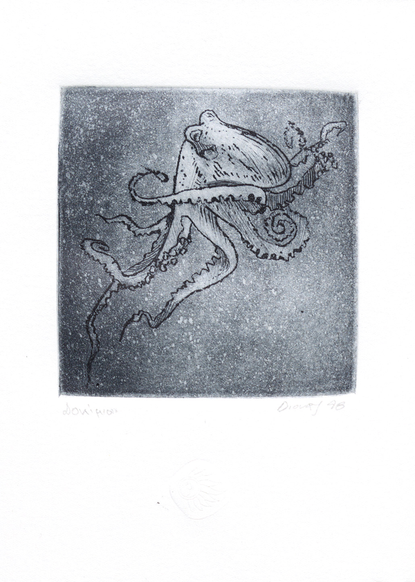 Χαλκογραφία Διονάς Βαγγέλης 9x10