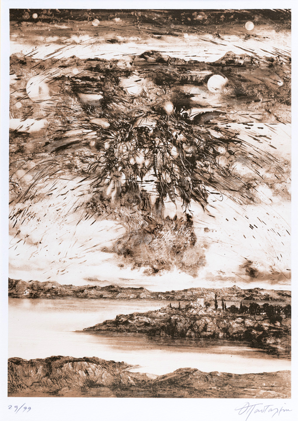 Λιθογραφία Πανταλέων Θεόδωρος 45x32